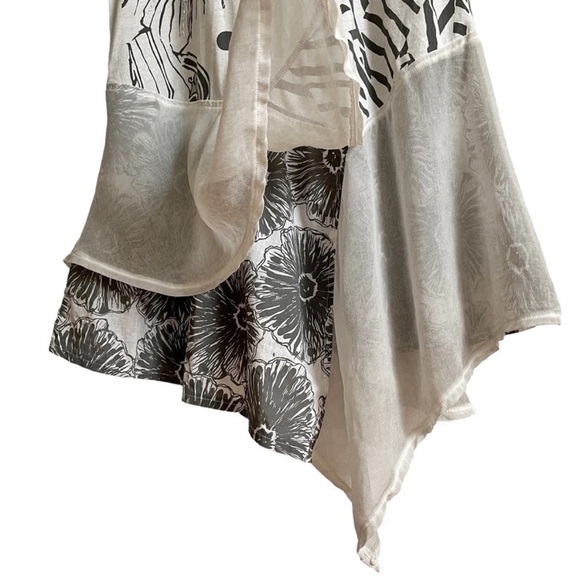 Angels Never Die Boho Sleeveless Layered FloralAsymmetrical Dress - Picture 9 of 14